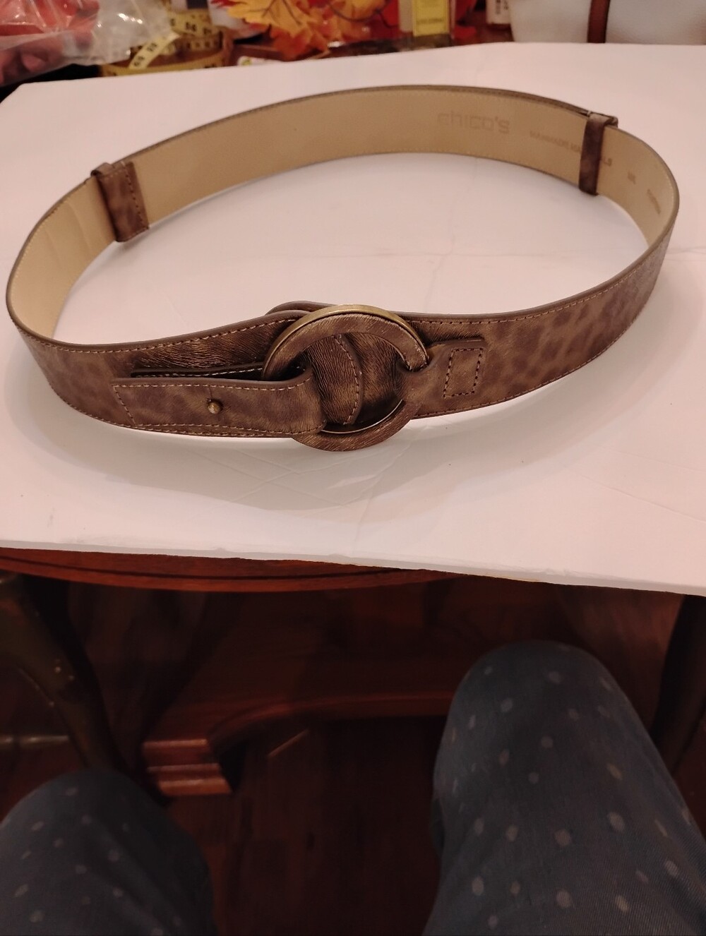Chico's Fashion Belt In Gold